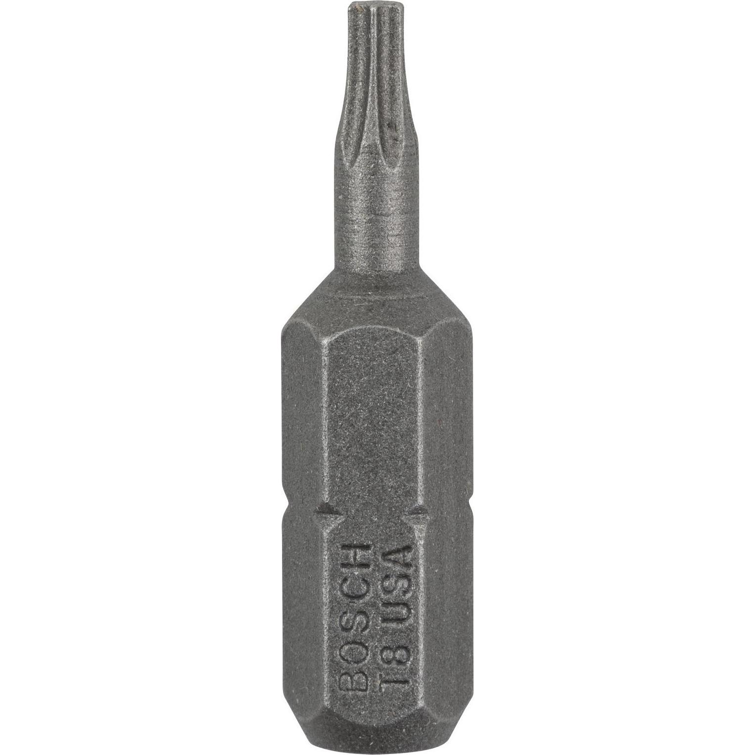 Bosch Professional Zubehör, Bits, Schrauberbit Extra-Hart T8, 25 mm, 25er-Pack (T8)