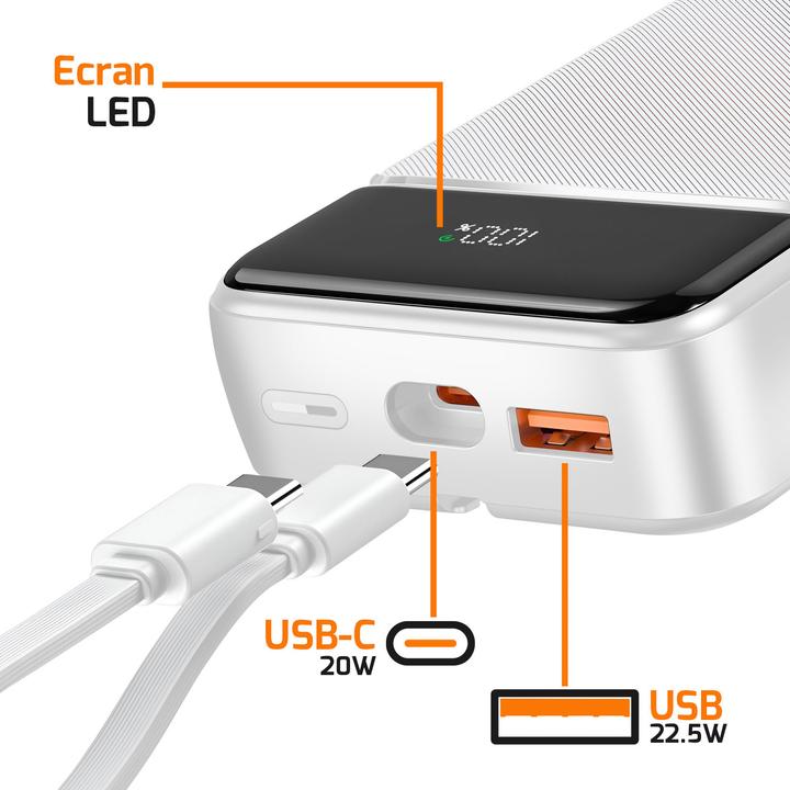 Image du produit Max Excell Powerbank 20000mAh 2xUSB-A/USB-C LCD (20000 mAh, 22 W)