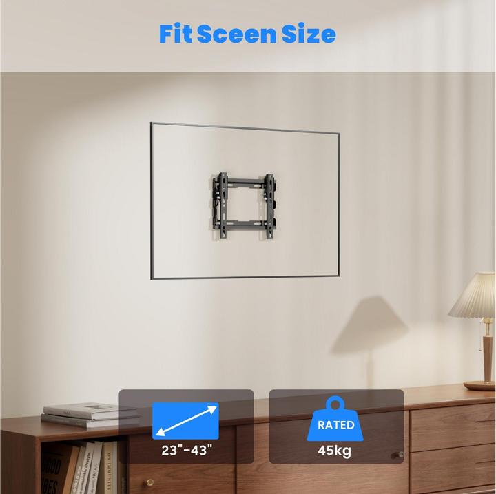 Produktbild PureMounts TV-Wandhalter PM-BT 210, Vesa 200x200 mm (Wand, 45 kg)