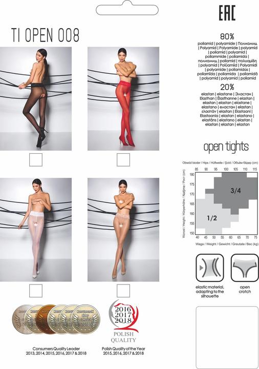 Image du produit Passion Collants ouverts "Thiophene 008" (30DEN) (XL)
