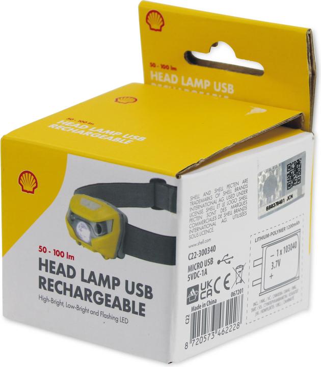 Produktbild Rainx Stirnlampe gelb (100 lm)