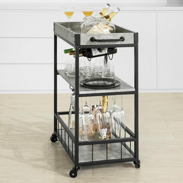 Image du produit SoBuy Chariot de service avec plateau amovible