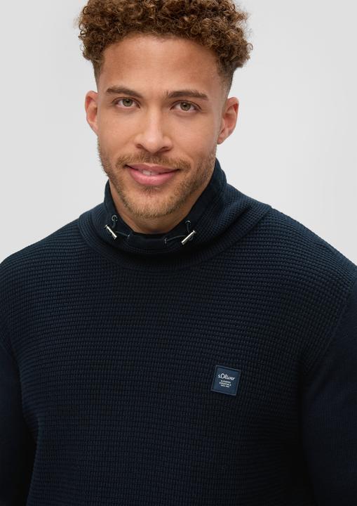 Produktbild s.Oliver Strickpullover Strickpullover mit Rollkragen (XXL)
