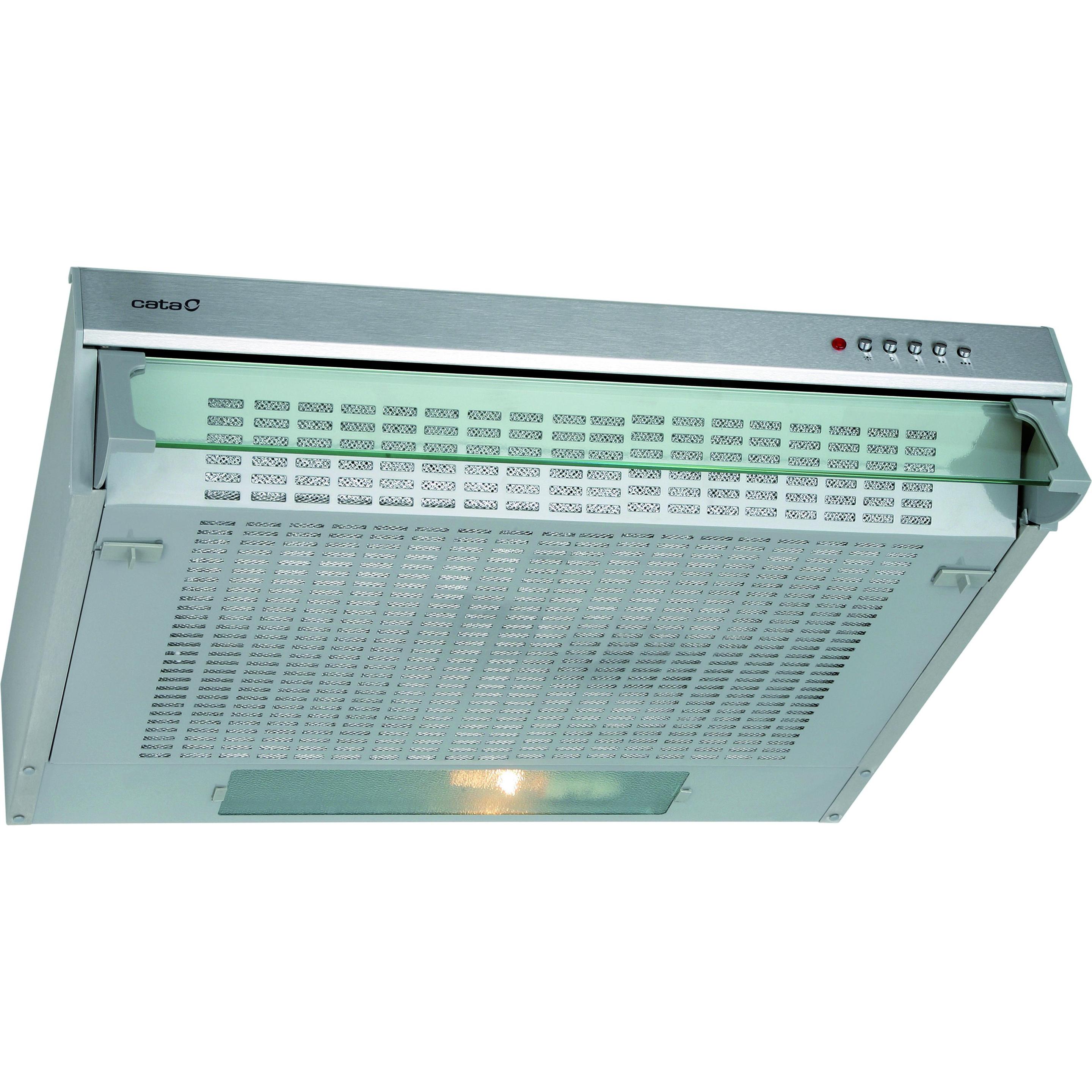 Cata CAMPANA Hood FK SLIM 6000 X, B, Width 60 cm, Max 162 m³/h, LED, Stainless steel, Afzuigkap, Zilver