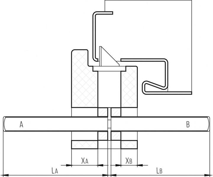 Immagine prodotto Werkstarck Perni di raccordo per guarnizioni di maniglie antipanico (Maniglia della porta, Set di porte)