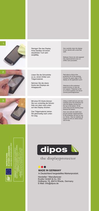 Etichetta energetica Dipos Pellicola Protettiva Antiriflesso per Fossil FB-01