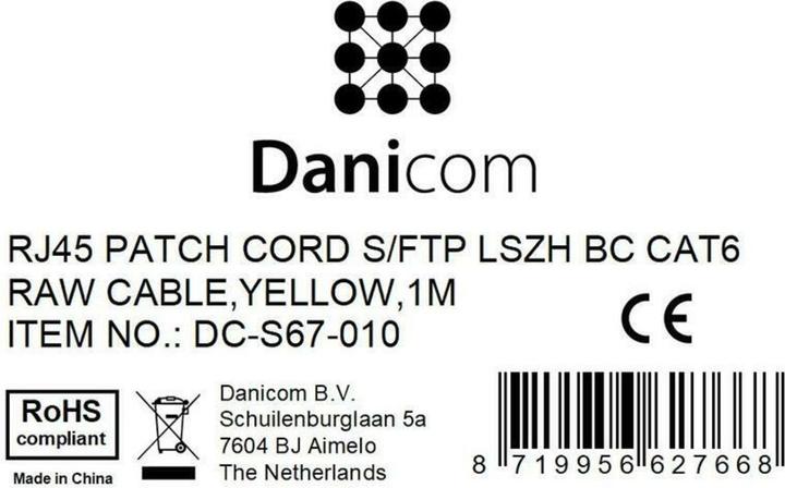 Produktbild Dsit CAT 6 Netzwerkkabel LSOH (CAT6, 1 m)
