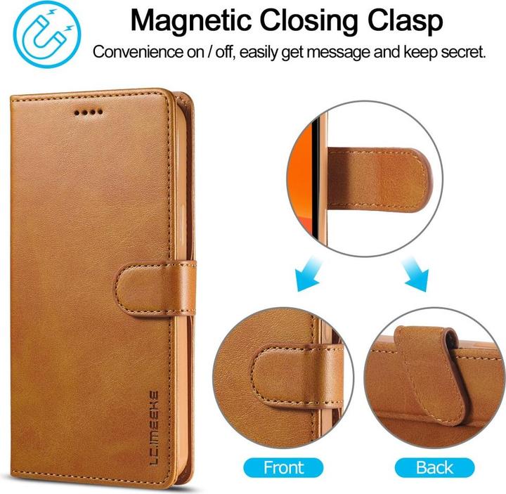 Actual product image Ueli Express Leder Buch Etui Tasche mit Kartenfach (Apple iPhone 12 mini)