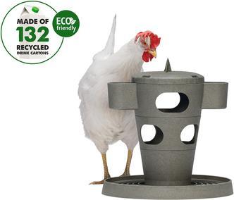 Actual product image Beeztees Feeding Station Chickens Snack Tower, Grey