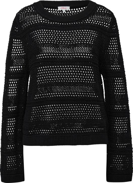Actual product image s.Oliver Strickpullover Pullover im Relaxed-Fit mit Ajour-Muster (34)