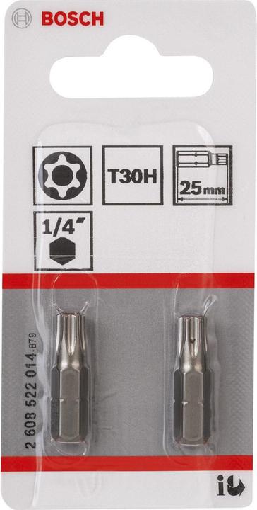 Produktbild Bosch Professional Zubehör T30H Security-Torx®-Schrauberbit Extra-Hart (T TR 30)