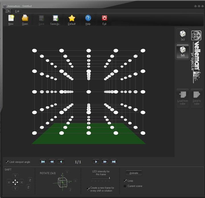 Actual product image Whadda WSL8018W LED Kit 3D LED Cube 5 x 5 x 5 (white LED) (Electronics kit)