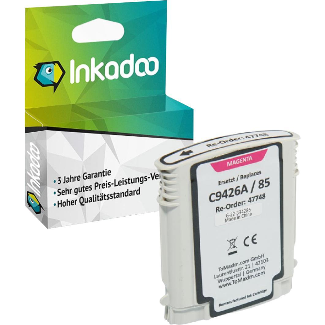 Inkadoo, Druckerpatrone, Druckerpatronen kompatibel zu HP C9426A / 85 Tintenpatrone, magenta Magenta (M)