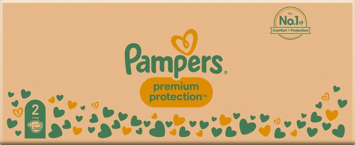 Produktbild Pampers Premium Protection (Gr. 2, Monatsbox, 240 Stück)