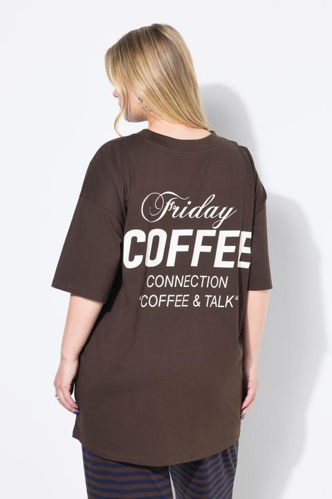 Actual product image Studio Untold T-Shirt, oversized, Coffee-Rückenprint (46, 48)