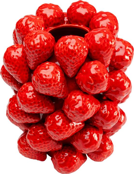 Kare Design Vase Strawberries Rot 24cm (1x)