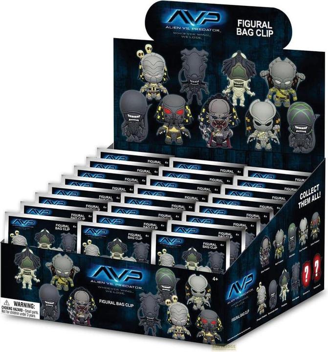 Actual product image Monogram Int. Alien vs. Predator 3D PVC-Taschenanhänger Display (24)