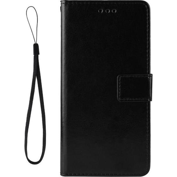 MU Classic Crazy Horse III Leder Bookcover Series (Motorola Moto G30, Motorola Moto G10), Smartphone Hülle, Schwarz