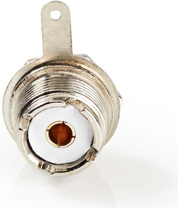 Produktbild Nedis PL259 Stecker gerade Buchse Vernickelt 75 Ohm Chassis Kabeleingangsdurchmesser: 5.0 mm Metall