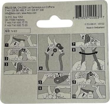 Produktbild Felco 6/3 Ersatzklinge für 6,12