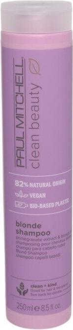 Actual product image Paul Mitchell Clean Beauty Blonde Shampoo 250 ml (250 ml, Liquid shampoo)