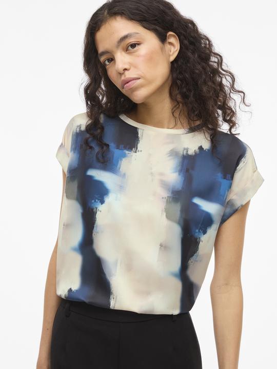 Immagine prodotto Vila VIELLETTE Rundhals Oberteil mit kurzen Ärmeln (40)