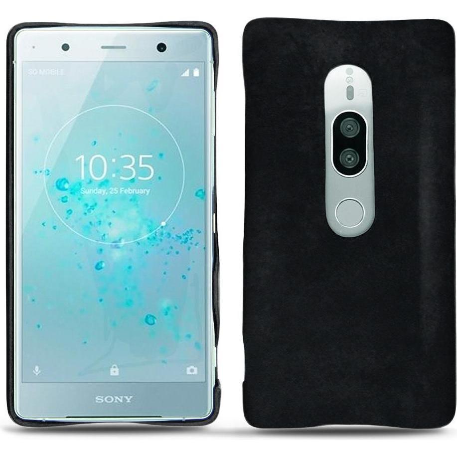 Noreve Lederschutzhülle (Sony Xperia XZ2 Premium), Smartphone Hülle, Schwarz