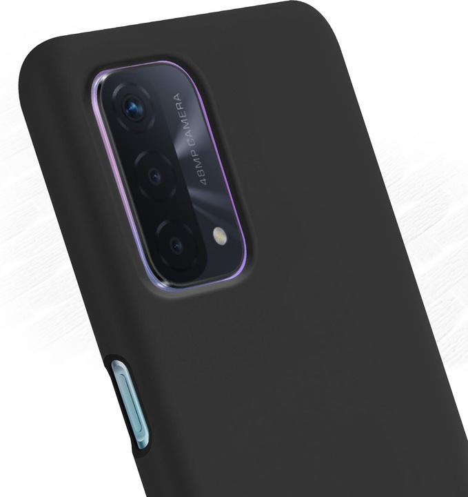 Image du produit OPPO Couverture rigide en silicone black (Oppo A74 5G)