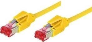 Image du produit Tecline Câble patch S/FTP, PiMF, Cat 6, jaune, 5,0 m sans halogène, avec câble Draka et connecteurs Hiroso (S/FTP, CAT6, 5 m)