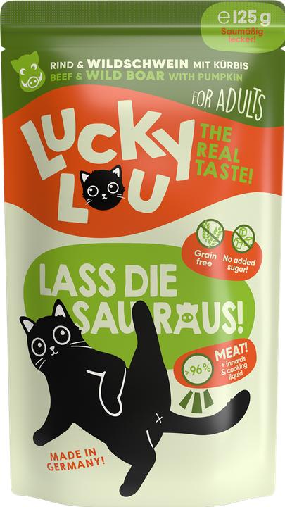 Immagine prodotto Lucky Lou Cibo umido per gatti (Adulto, 1 pz., 134 g)