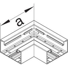 Thumbnail - Hager, Leitungsführung, TEH BR6513059010 Flachwinkel aus Grundprofil Kunststoff BR 65x130mm OT 80mm RWS (6.80 cm)