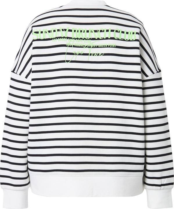 Actual product image Studio Untold Sweatshirt, oversized, Ringel, Statement (46, 48)