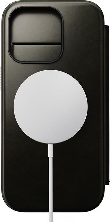 Immagine prodotto Nomad Folio in pelle - Verde cromo - iPhone 16 Pro (Apple iPhone 16 Pro)