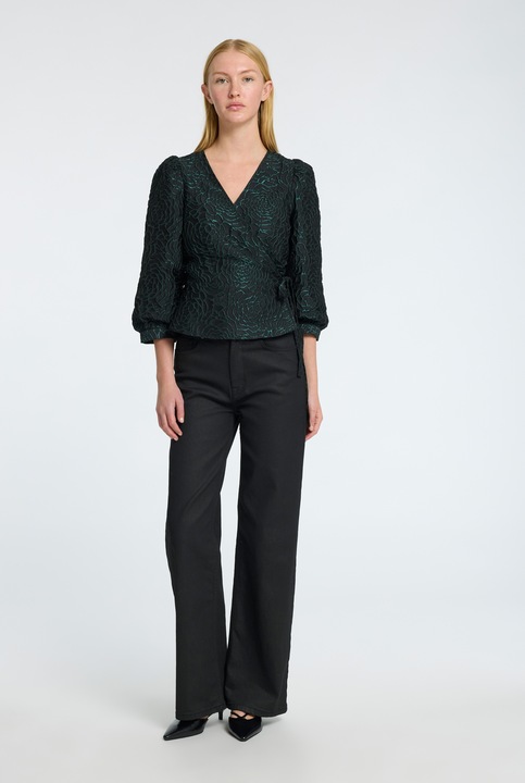 Immagine prodotto Selected Femme Camicetta a portafoglio in jacquard floreale (36)