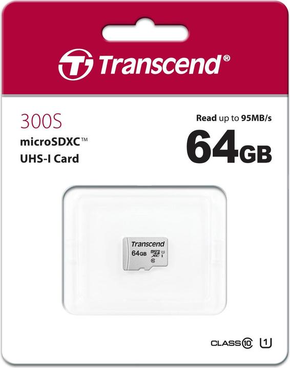 Produktbild Transcend USD300S (64 GB, microSDXC, U1, UHS-I)