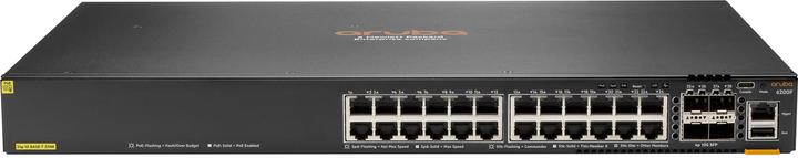 Produktbild HPE E Aruba Networking CX 6200F Class-4, PoE, 4SFP Switch CH en (24 Ports)