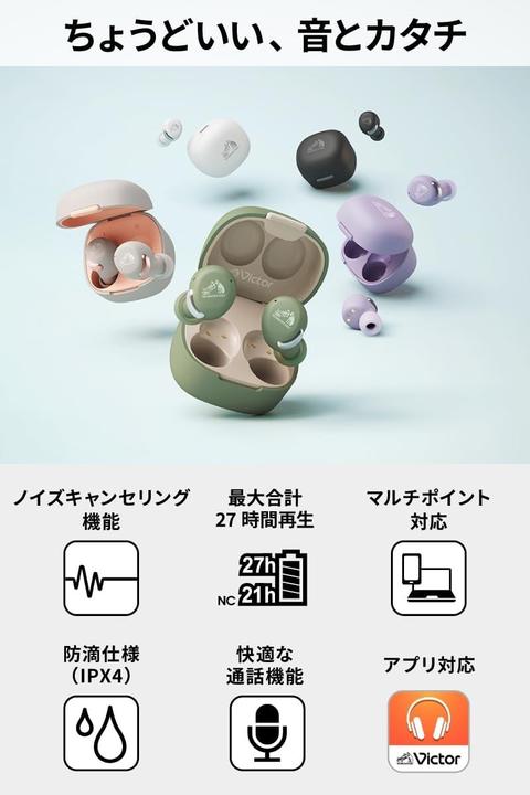 Actual product image JVC HA-A30T2-BU anthracite (ANC, 11 h, Wireless)