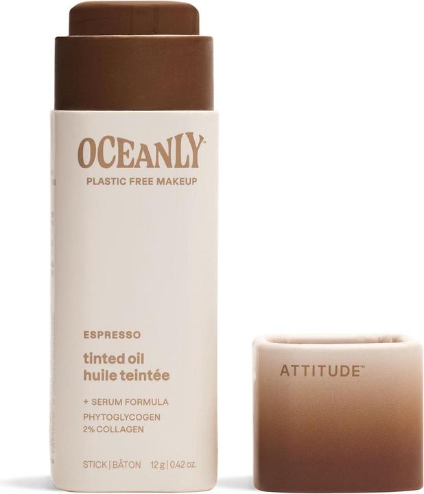 Produktbild Attitude Oceanly Light Coverage Face Tinted Oil Stick EWG Verified Titanium (Espresso)