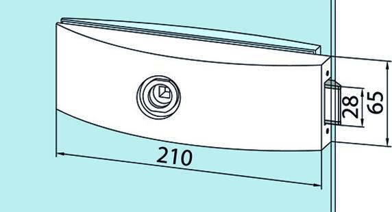 Produktbild Dormakaba Glastürschloss Studio ARCOS (Profildoppelzylinder)