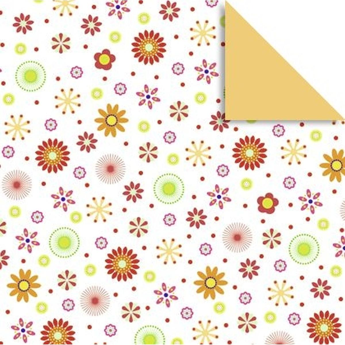 Thumbnail - Ursus, Bastelpapier, Faltblätter Florentien 'Millefleurs' 80g/qm 10x10cm VE=65 Blatt Motiv 2 (80 g/m², 1 x)
