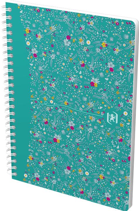 Oxford FORME FLORALE - Libro a spirale (A5, Quadretti, Copertina rigida)