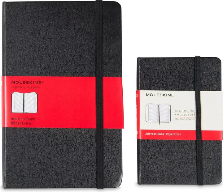 Actual product image Moleskine Address book lined, hard cover (A6, Lined, Hardcover)