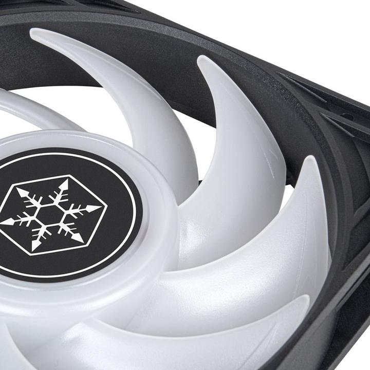 Image du produit Silverstone SST-VS120B-ARGB, ventilateur PWM-ARGB de 120 mm, 0-2 000 tr/min, éclairage ARGB à 4-1 broches (120 mm, 1 x)