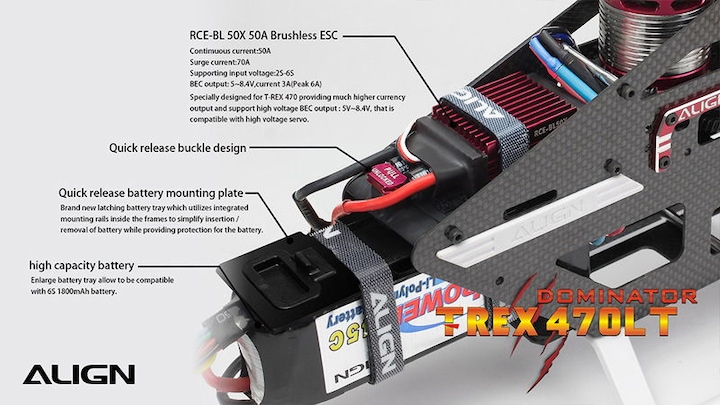 Produktbild Align T-REX 470LT Dominator Combo