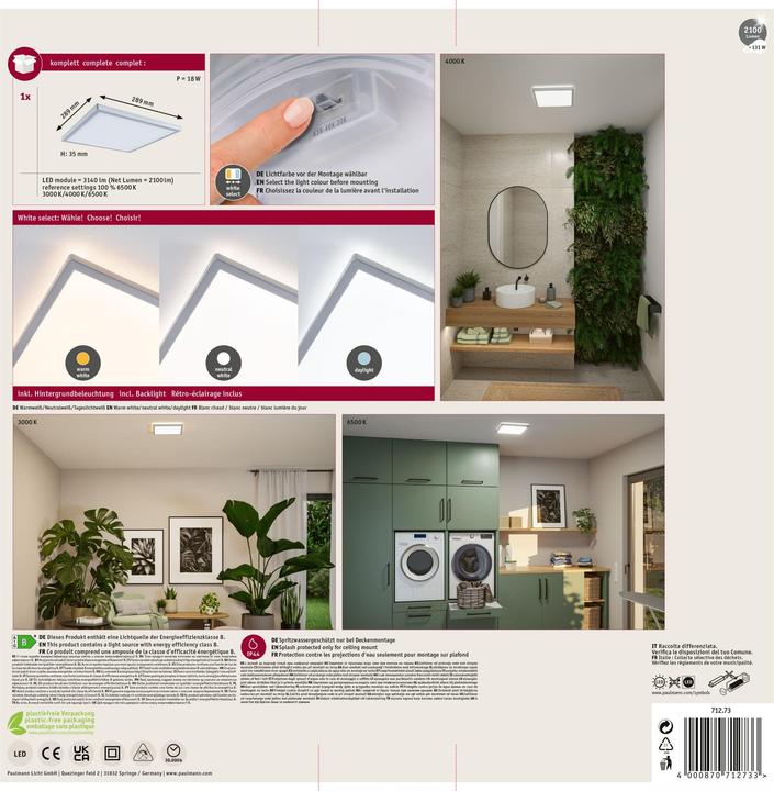 Produktbild Paulmann Atria Shine Backlight White Select (3140 lm)