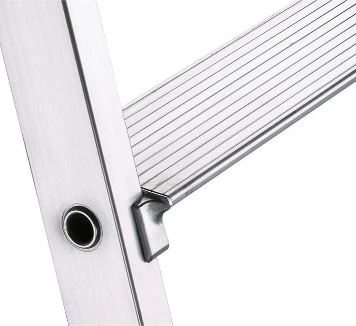 Produktbild Zarges Stufen-Stehleiter aus Alu, beidseitig begehbar (Stehleiter, 115 cm)