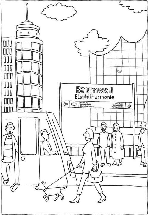 Produktbild Mein Elbphilharmonie-Malbuch