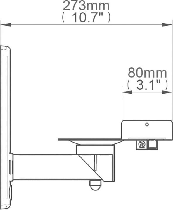 Image du produit b-tech Bt77 (1 paire, Installation murale, Pivotant)