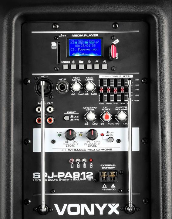 Immagine prodotto Vonyx Sistema PA SPJ-PA912 (Attivo, 1x 500 W)