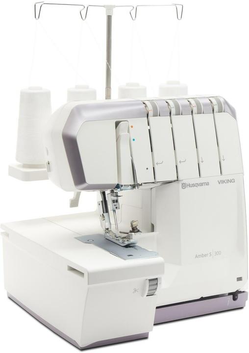 Image du produit Husqvarna Overlock-Nähmaschine Amber S 300 Weiss